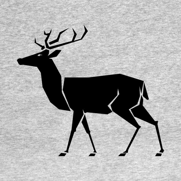 Modern Minimalist Deer Stag Hart Design - Stag Do Stag Party Stag Night by ballhard